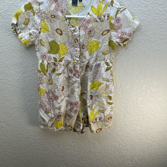 VOLCOM Floral girls Romper size Girls Medium 8-10 - Picture 1 of 8
